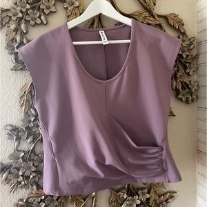 Athleta Bayview Tee in Dusty Pink Mauve - 598819 - Large